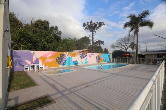 Área comum - Piscina de apartamento para alugar com 2 quartos, 49m² em Harmonia, Canoas
