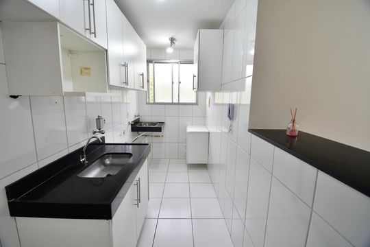 Cozinha de apartamento para alugar com 2 quartos, 50m² em Jardim Boa Esperança, Campinas