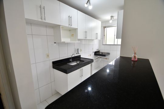 Cozinha de apartamento para alugar com 2 quartos, 50m² em Jardim Boa Esperança, Campinas