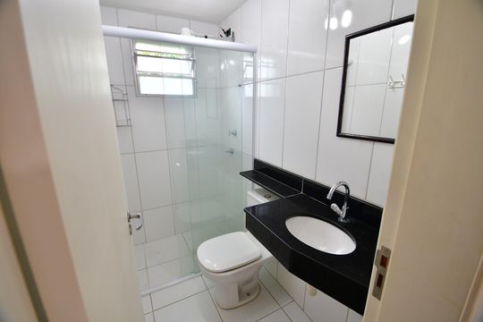 Banheiro de apartamento para alugar com 2 quartos, 50m² em Jardim Boa Esperança, Campinas