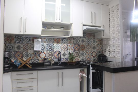 Cozinha de apartamento para alugar com 2 quartos, 140m² em Santa Maria, São Caetano do Sul
