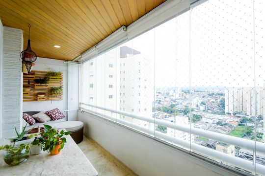 Varanda da Sala de apartamento à venda com 3 quartos, 114m² em Jardim Zaira, Guarulhos