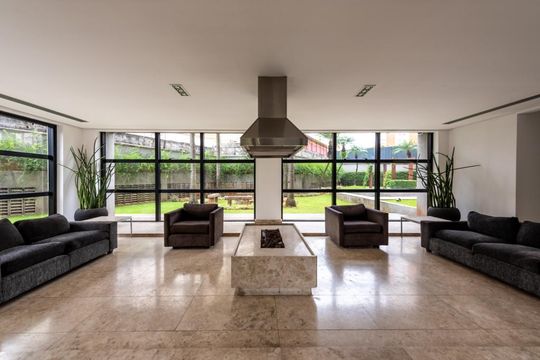 Área externa de apartamento para alugar com 1 quarto, 50m² em Vila Nova Conceição, São Paulo