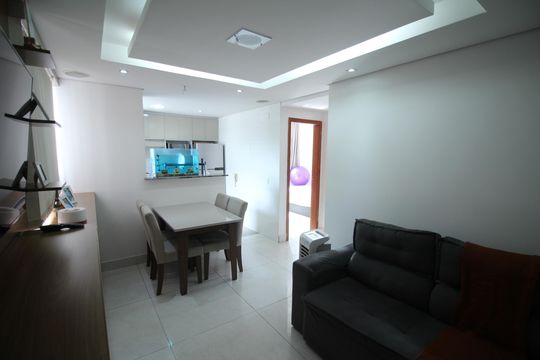 Sala de apartamento para alugar com 2 quartos, 45m² em Santa Maria, Contagem