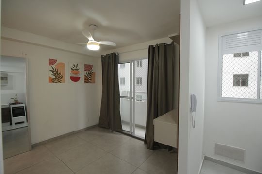 Sala de apartamento para alugar com 2 quartos, 42m² em Jabaquara, Santos