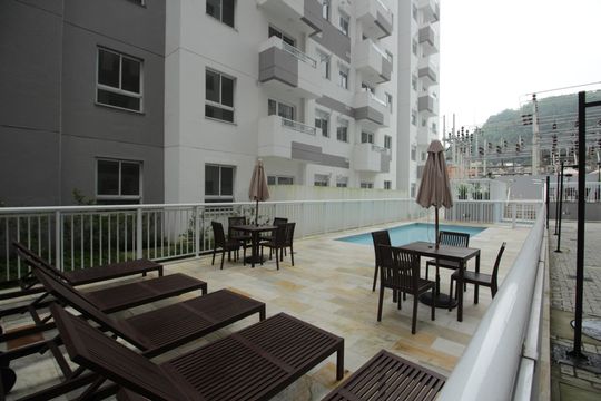Área comum de apartamento para alugar com 2 quartos, 42m² em Jabaquara, Santos