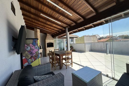 Área externa de apartamento à venda com 3 quartos, 132m² em Vila Santo Alberto, Santo André