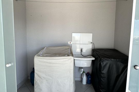 Área de serviço de apartamento à venda com 3 quartos, 132m² em Vila Santo Alberto, Santo André