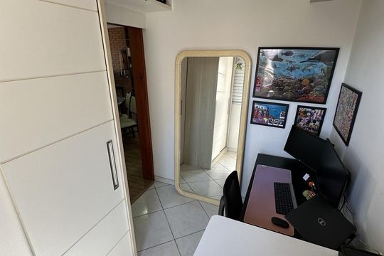 Quarto 3 de apartamento à venda com 3 quartos, 132m² em Vila Santo Alberto, Santo André