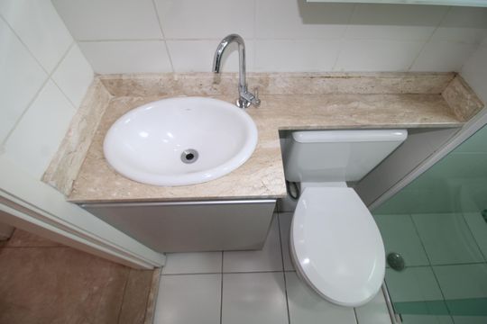 Banheiro 2 de apartamento à venda com 2 quartos, 56m² em Vila Pauliceia, São Paulo