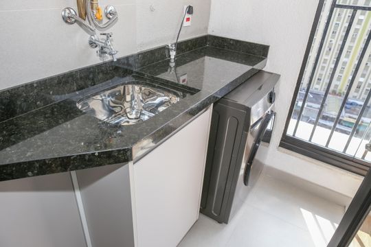 Varanda de apartamento para alugar com 2 quartos, 42m² em Barra Funda, São Paulo