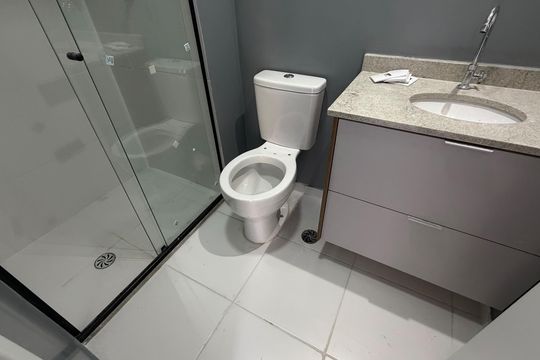 Banheiro de apartamento para alugar com 1 quarto, 25m² em Vila da Saúde, São Paulo