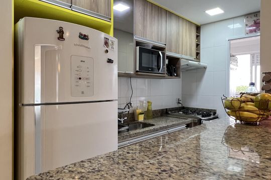 Cozinha e Área de Serviço de apartamento à venda com 2 quartos, 62m² em Vila Galvão, Guarulhos