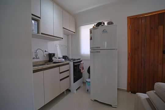 Cozinha de apartamento à venda com 1 quarto, 32m² em Vila Salete, São Paulo