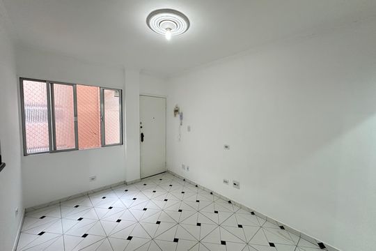 Sala de apartamento para alugar com 1 quarto, 44m² em Centro, São Vicente