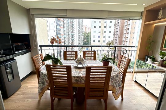 Sacada gourmet  de apartamento à venda com 2 quartos, 86m² em Jardim Tabatinga, Guarulhos