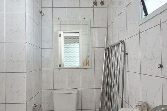 Banheiro da Suíte 3 de apartamento à venda com 3 quartos, 122m² em Jardim Maria Adelaide, São Bernardo do Campo