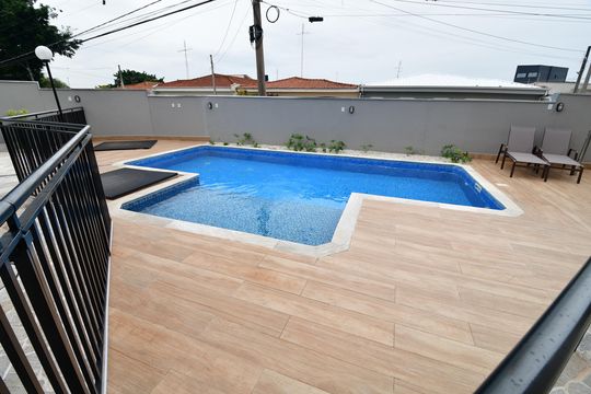 Área comum - Piscina de apartamento para alugar com 2 quartos, 47m² em Jardim Eulina, Campinas