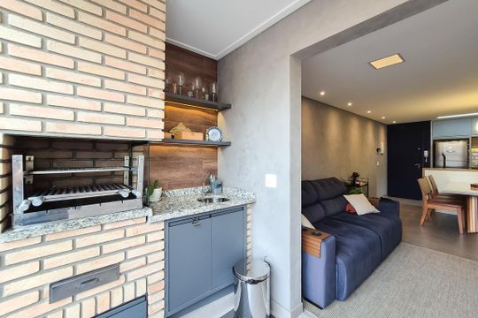 Varanda da Sala de apartamento à venda com 2 quartos, 65m² em Paulicéia, São Bernardo do Campo