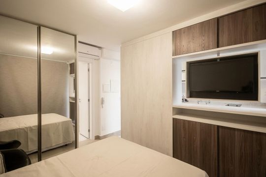 Quarto de apartamento para alugar com 1 quarto, 31m² em Brooklin, São Paulo