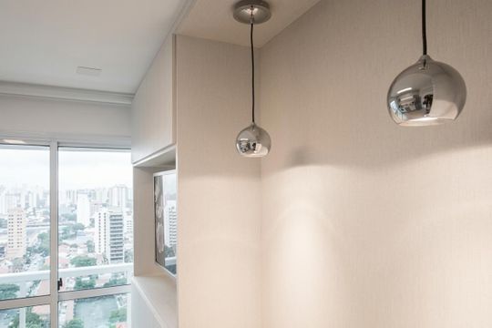 Sala de apartamento para alugar com 1 quarto, 31m² em Brooklin, São Paulo
