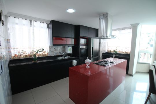 Cozinha de apartamento à venda com 4 quartos, 239m² em Jardim Vera Cruz, Contagem