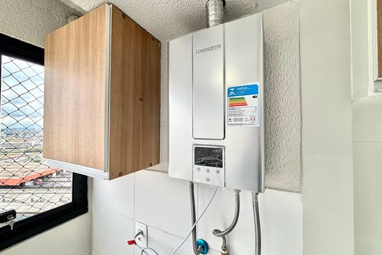 Área de serviço de apartamento para alugar com 2 quartos, 42m² em Vila Campanela, São Paulo