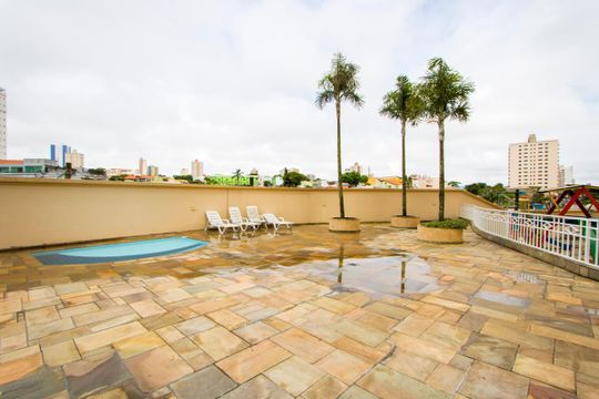 Área comum - Piscina de apartamento à venda com 3 quartos, 77m² em Vila Pires, Santo André