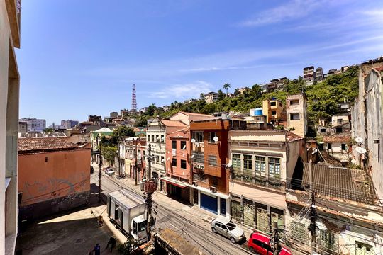 Vista Sala de apartamento para alugar com 2 quartos, 52m² em Gamboa, Rio de Janeiro