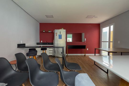 Área comum de kitnet/studio para alugar com 1 quarto, 35m² em Santo Amaro, São Paulo