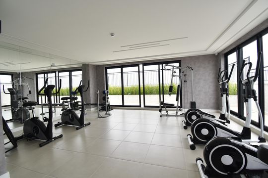 Área comum - Academia de kitnet/studio à venda com 1 quarto, 31m² em Água Verde, Curitiba