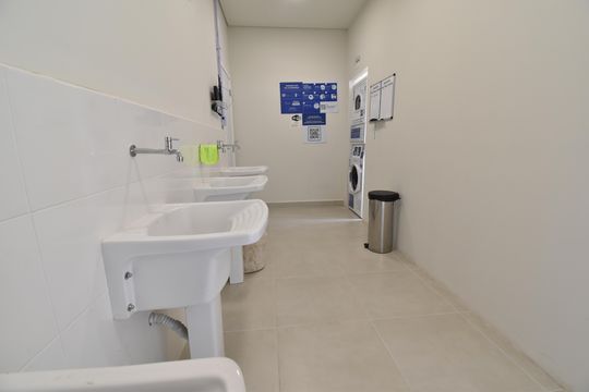 Área comum - Lavanderia de kitnet/studio à venda com 1 quarto, 31m² em Água Verde, Curitiba