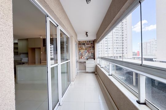 Varanda da Sala de apartamento à venda com 3 quartos, 60m² em Jk, Contagem