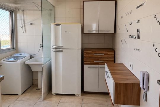 Área de serviço de apartamento para alugar com 3 quartos, 79m² em Planalto, São Bernardo do Campo