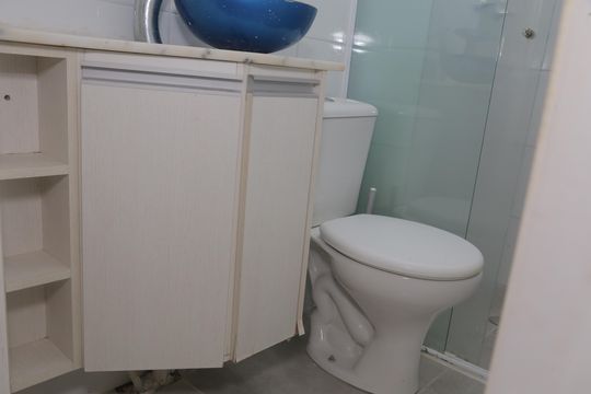 Banheiro de apartamento para alugar com 2 quartos, 40m² em Colônia (zona Leste), São Paulo