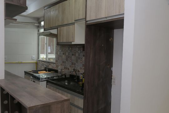 Cozinha de apartamento para alugar com 2 quartos, 40m² em Colônia (zona Leste), São Paulo
