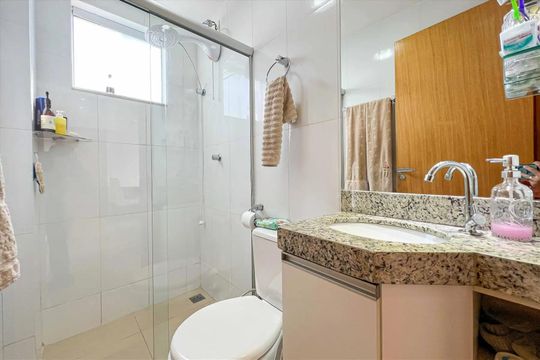 Banheiro de apartamento para alugar com 2 quartos, 55m² em Vila Jardim Leblon, Belo Horizonte