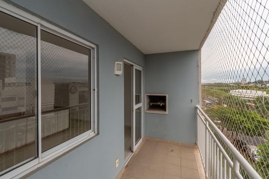 Varanda  de apartamento à venda com 3 quartos, 70m² em Vila Sao Francisco, Hortolândia