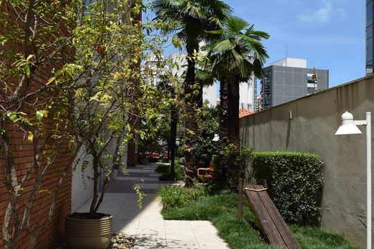 Jardim de apartamento para alugar com 1 quarto, 45m² em Paraíso, São Paulo