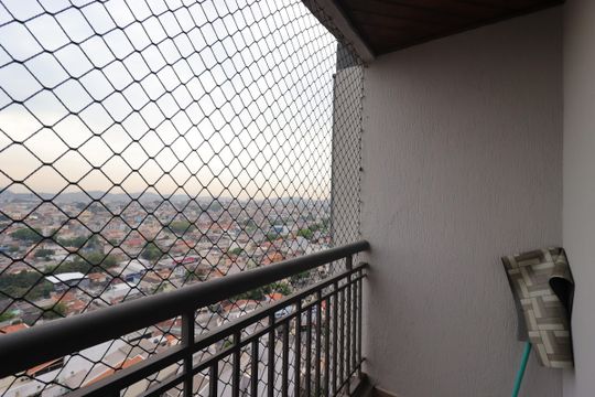 Sacada da Sala de apartamento à venda com 3 quartos, 87m² em Vila Eldizia, Santo André