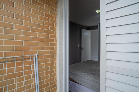 Varanda da Suíte de apartamento à venda com 1 quarto, 45m² em Bela Vista, São Paulo