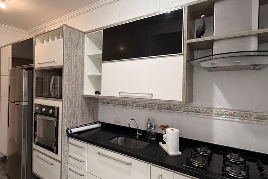 Cozinha de apartamento à venda com 3 quartos, 100m² em Rudge Ramos, São Bernardo do Campo