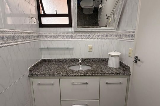 Banheiro suite de apartamento à venda com 3 quartos, 100m² em Rudge Ramos, São Bernardo do Campo