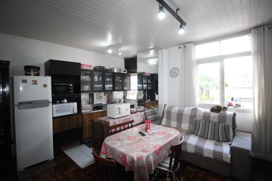 Sala de apartamento à venda com 1 quarto, 52m² em Floresta, Porto Alegre