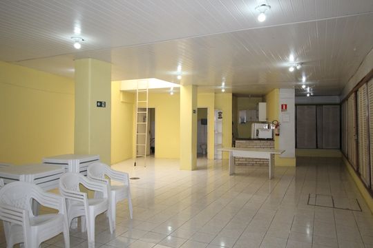 Área comum - Salão de festas de apartamento à venda com 1 quarto, 52m² em Floresta, Porto Alegre
