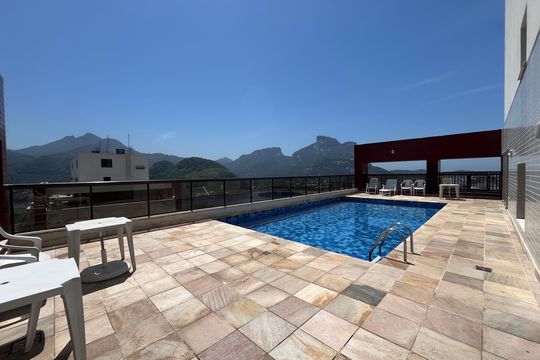 Área comum - Piscina de apartamento para alugar com 2 quartos, 73m² em Barra da Tijuca, Rio de Janeiro