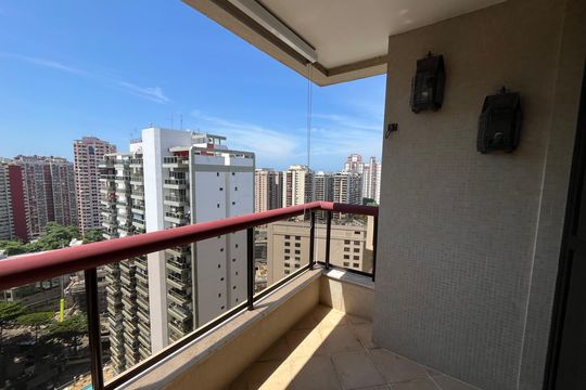 Varanda da Sala de apartamento para alugar com 2 quartos, 73m² em Barra da Tijuca, Rio de Janeiro
