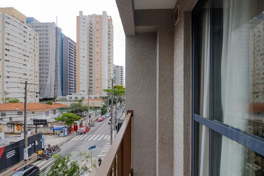 Sacada de kitnet/studio para alugar com 1 quarto, 25m² em Vila Olímpia, São Paulo