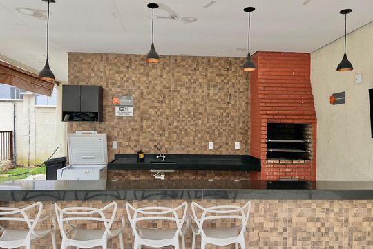 Área comum - Churrasqueira de apartamento para alugar com 2 quartos, 55m² em Santos Dumont, Juiz de Fora