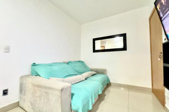 Sala de apartamento para alugar com 2 quartos, 55m² em Santos Dumont, Juiz de Fora